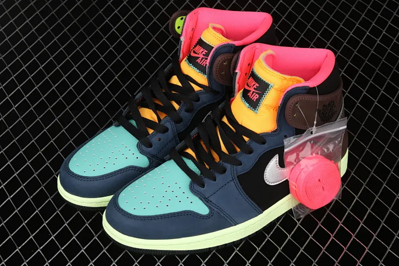 All categories Air Jordan Jordan series basketball shoes Air Jordan 1 High ST version Air Jordan 1 Retro High OG "Bio Hack" AJ1 Joe 1 "Colorful stitching biohacker" classic retro classic high-top versatile cultural basketball shoes 555088-201